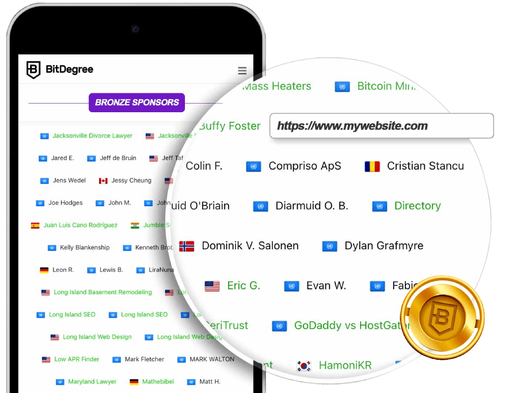 Sponsor List With Your URL