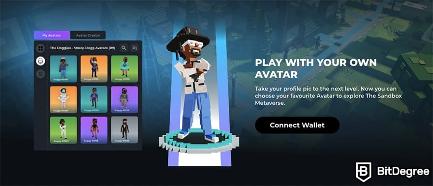 Лучшие NFT игры: создание кастомного аватара The Sandbox.