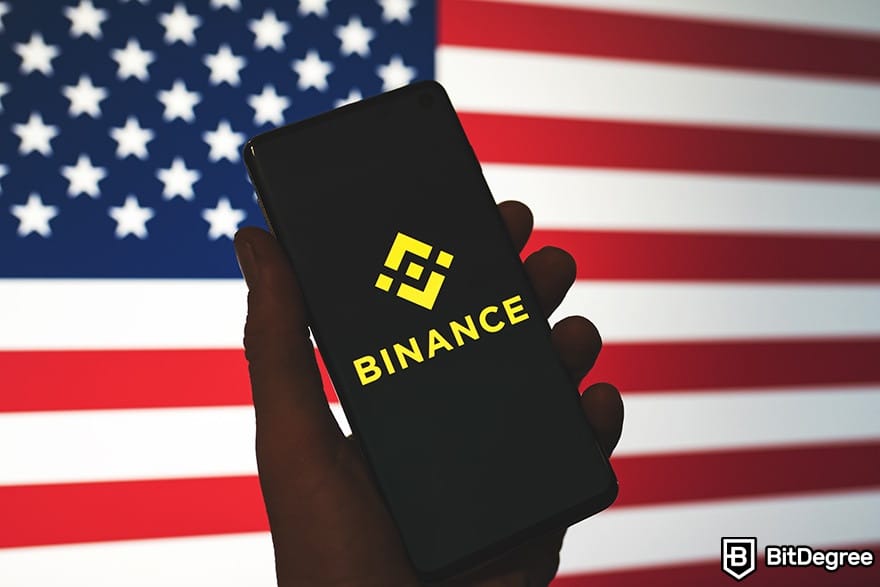 Как использовать Binance в США: Binance и флаг США.