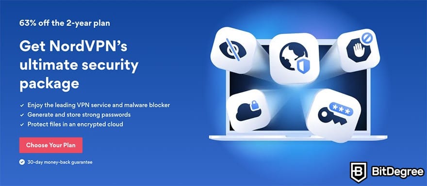 Что можно купить за Биткоин: NordVPN.