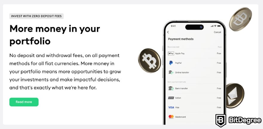 Ulasan Bitpanda: deposit dengan biaya nol.