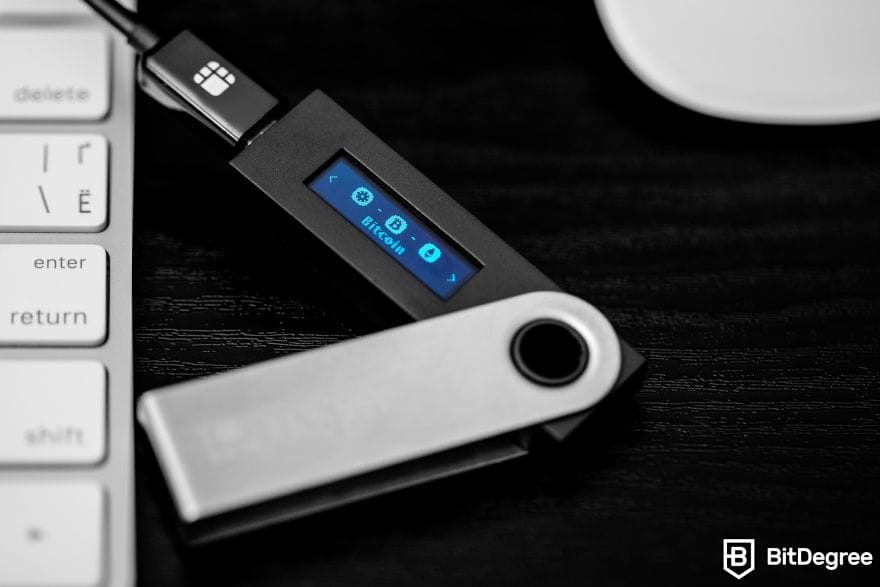 Crypto self-custody: Ledger wallet.