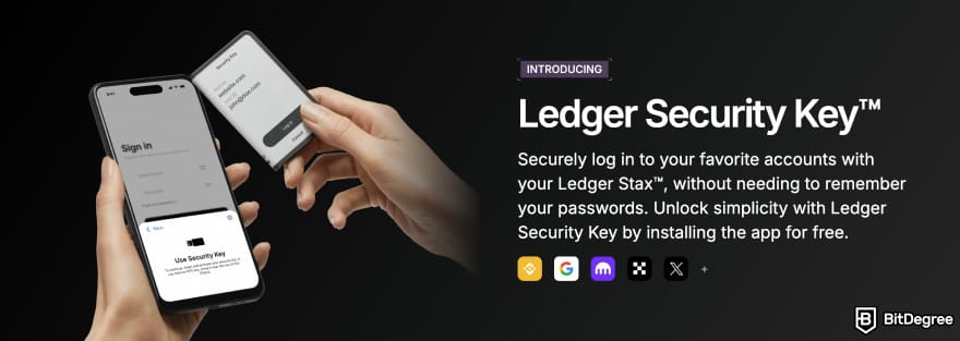 Ledger Stax review: the Ledger Security Key.